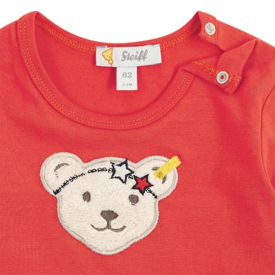 T-Shirt langarm, rot für Mädchen