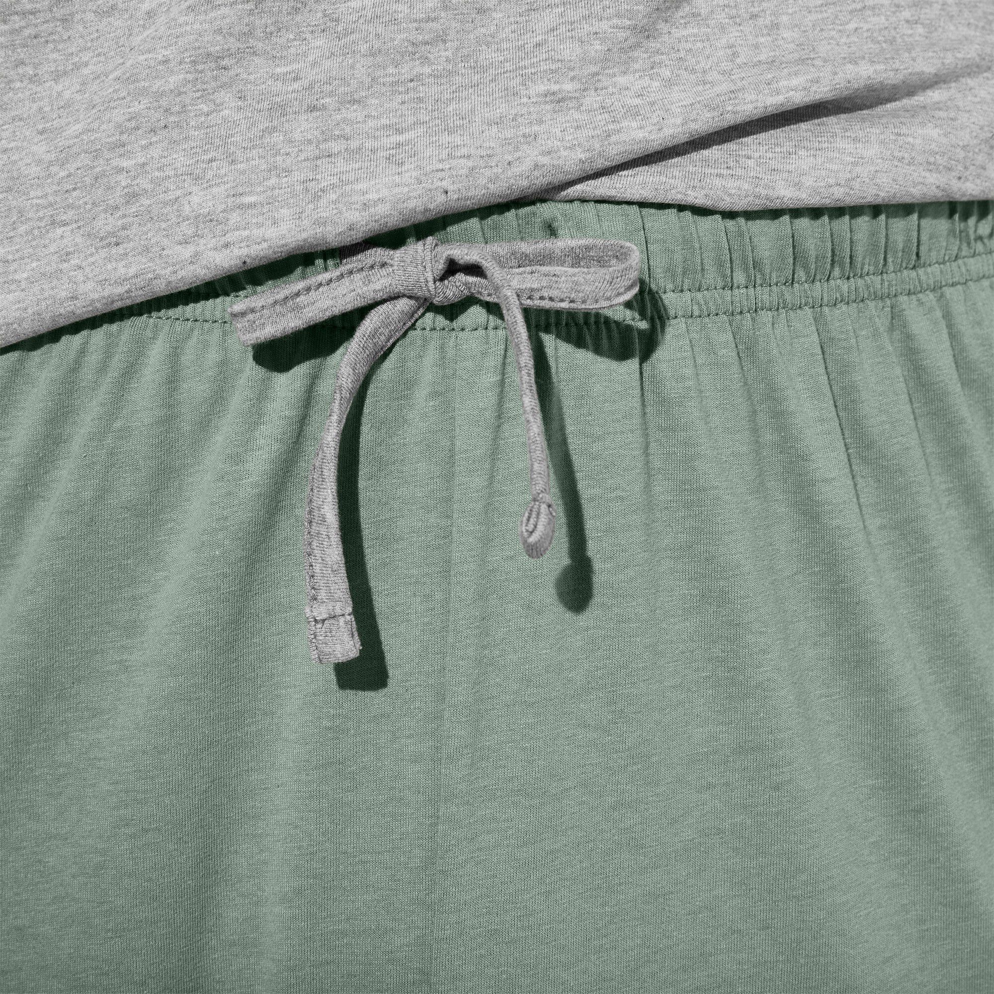 Pantalon pyjama uni vert