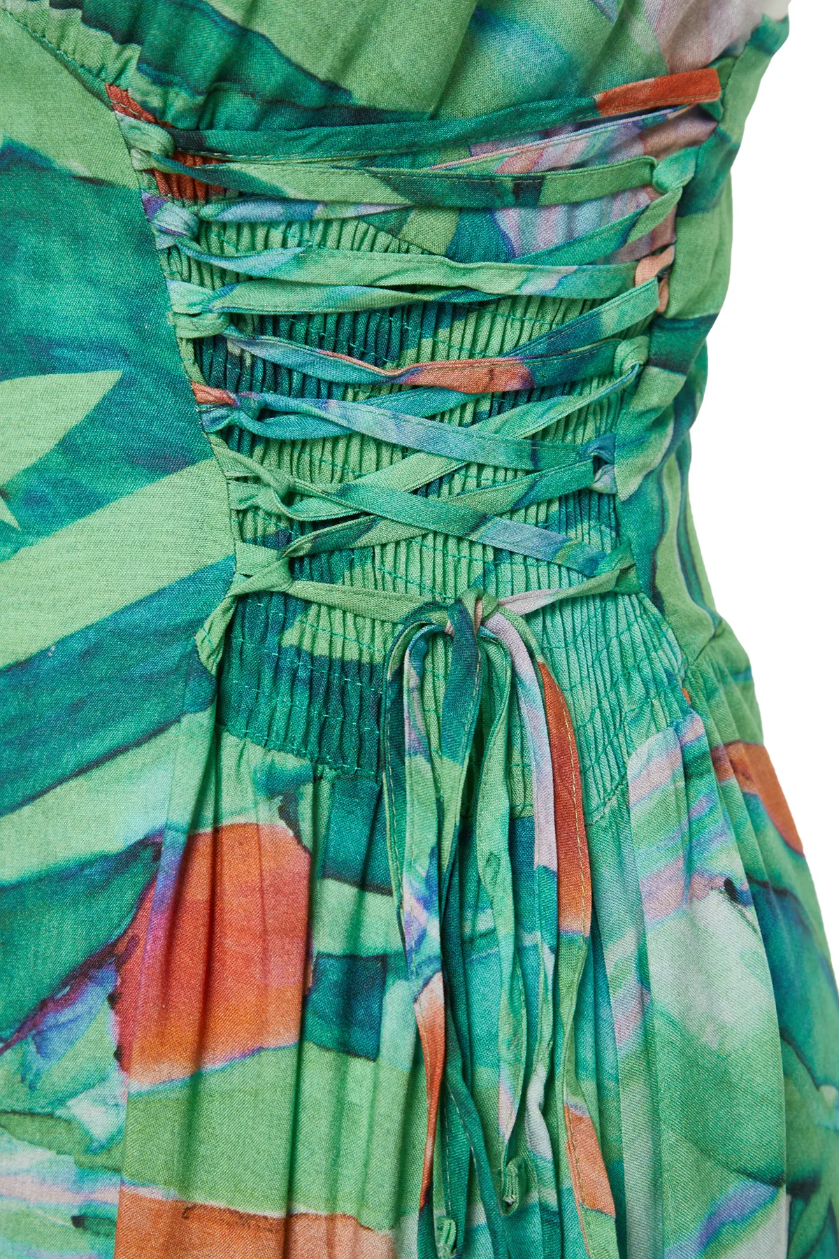 Trendyol Collection  Maxi-Strandkleid aus Webstoff mit Blumenmuster TBESS24EL00098