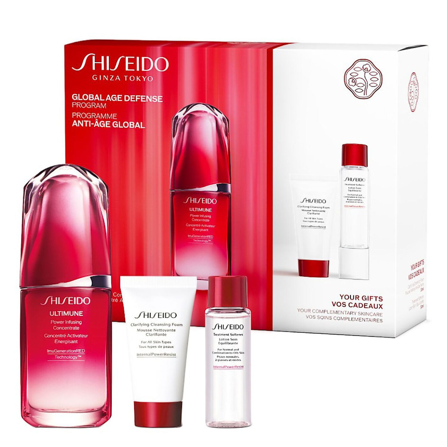 Shiseido Ultimune Coffret Anti-Age Global - 3 Produits