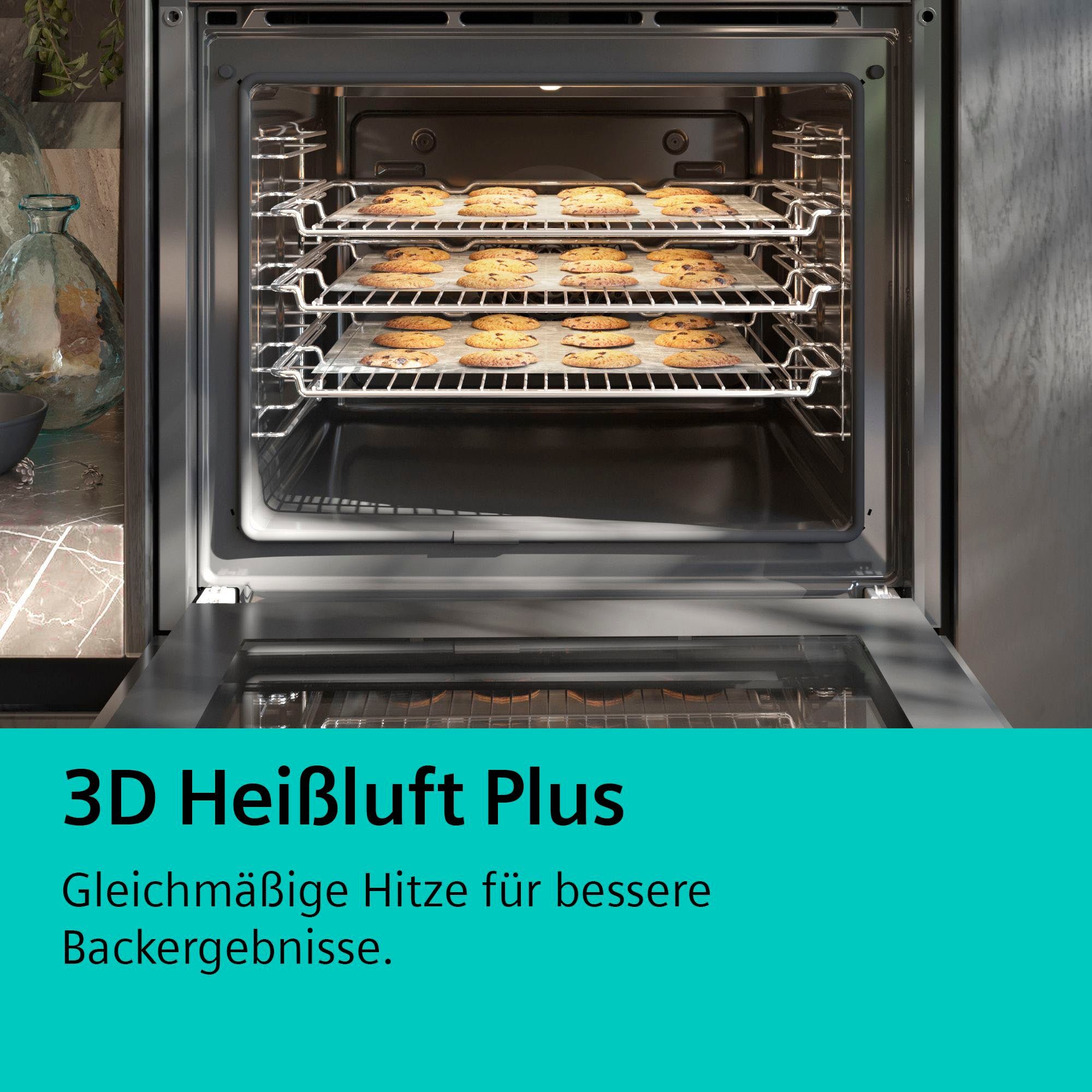 SIEMENS Elektro-Herd-Set EQ000KA00, mit 3D-Heißluft