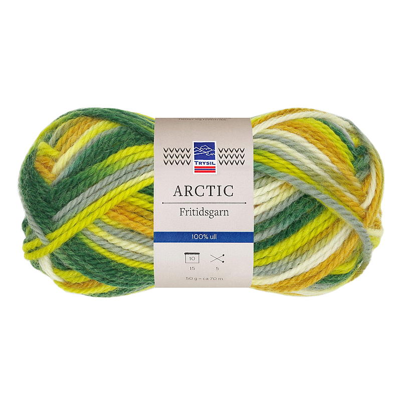 Trysil Arctic fritidsgarn grønnfarget print