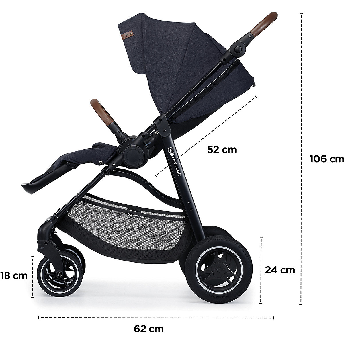 Kombi-Kinderwagen ALL ROAD, blau