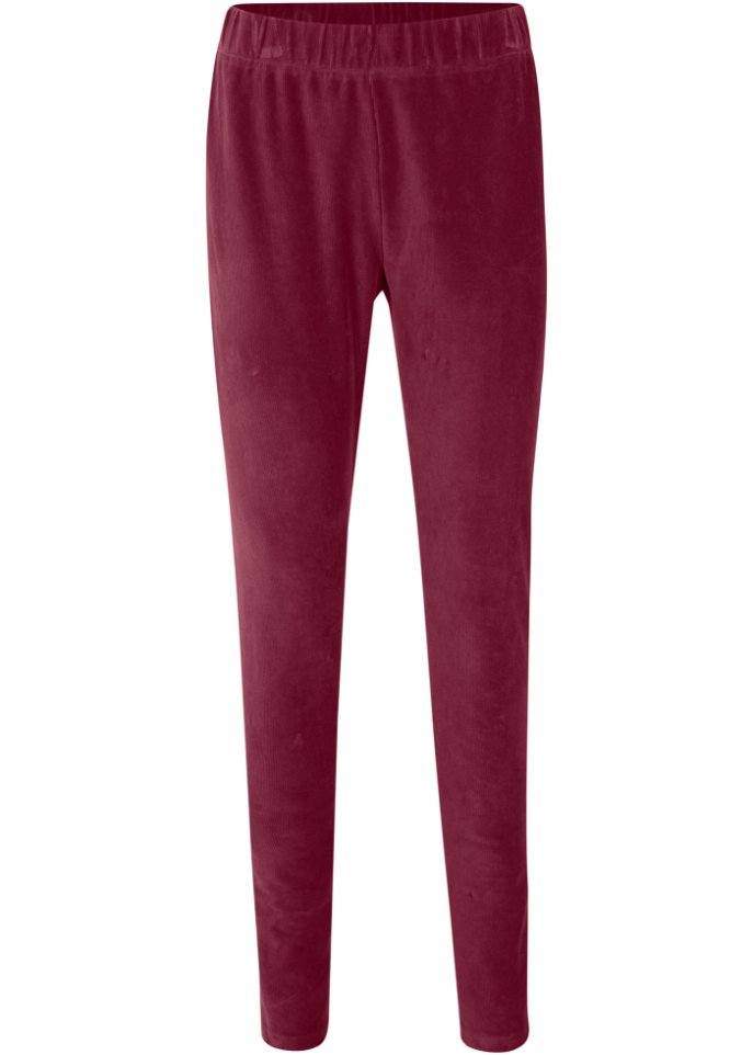 Feincord-Leggings mit breitem Komfortbund