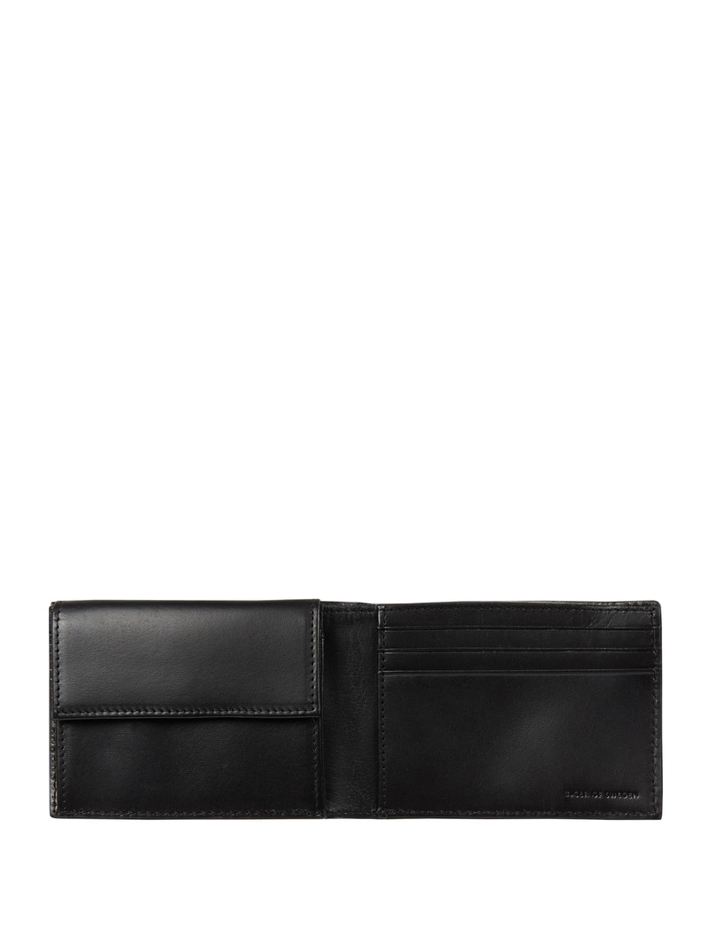 Portemonnaie aus Leder in schwarz