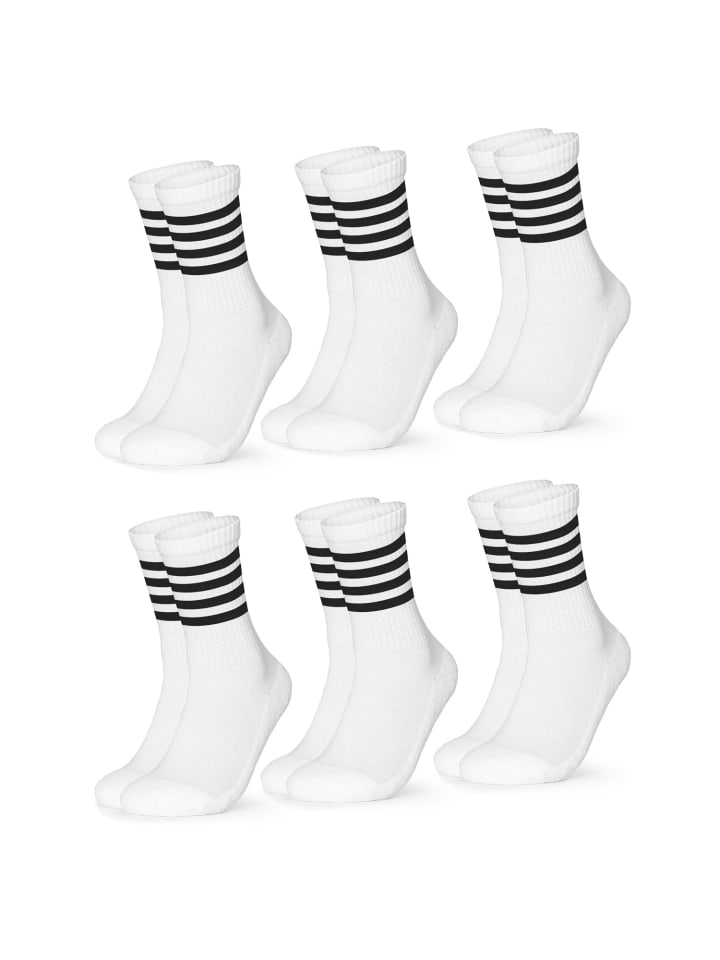 Occulto 6er Pack Retro Tennissocken Roger in Schwarz-Mix günstig kaufen