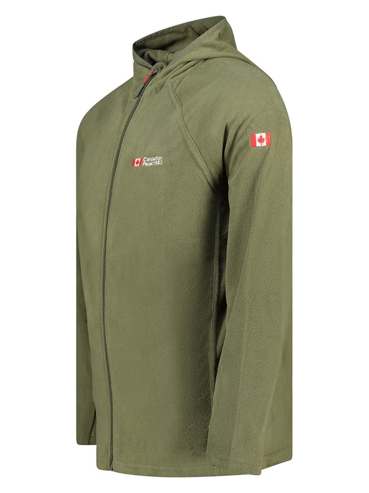 Canadian Peak Fleecejacke in Grün günstig kaufen