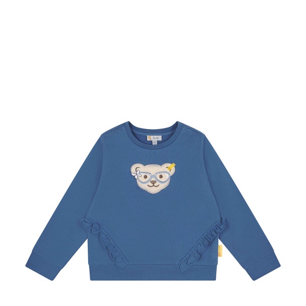 Sweatshirt, mittelblau für Mädchen