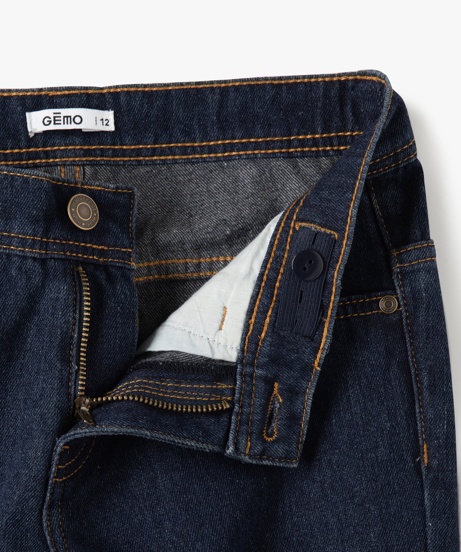 Jean Garçon brut coupe droite denim | GEMO