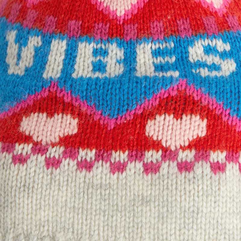 Bonnet good vibes fille gris chiné Catimini