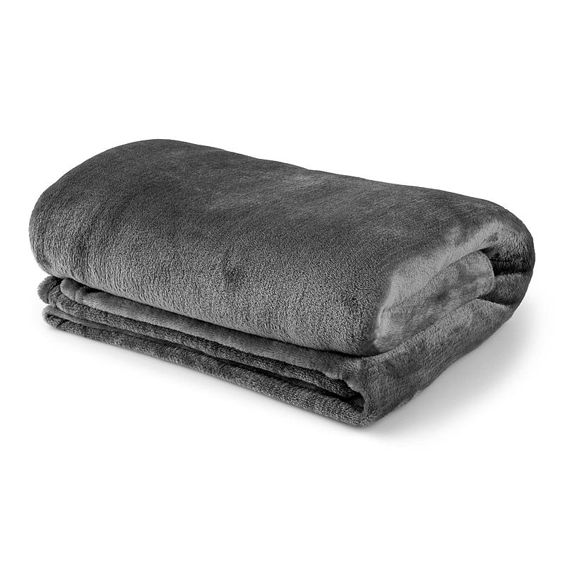 Home Pledd 130x160 cm flannel mørk grå