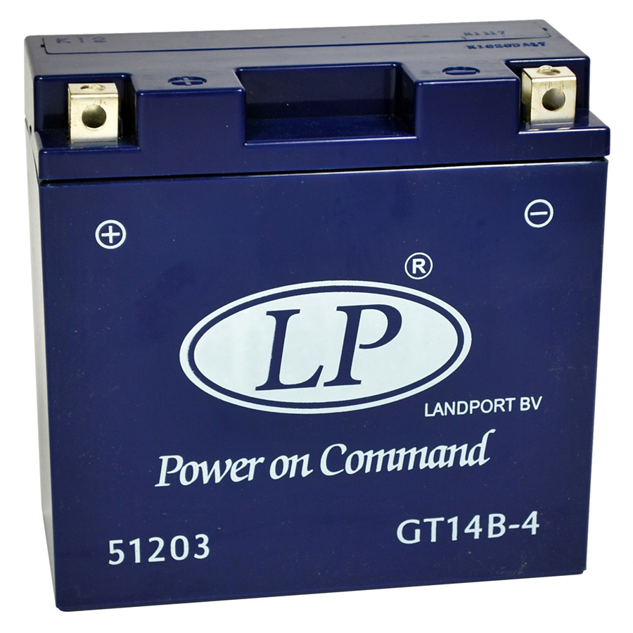 Landport GT14B-4 GEL Motorrad Batterie, 12 V 12 AH - ATU