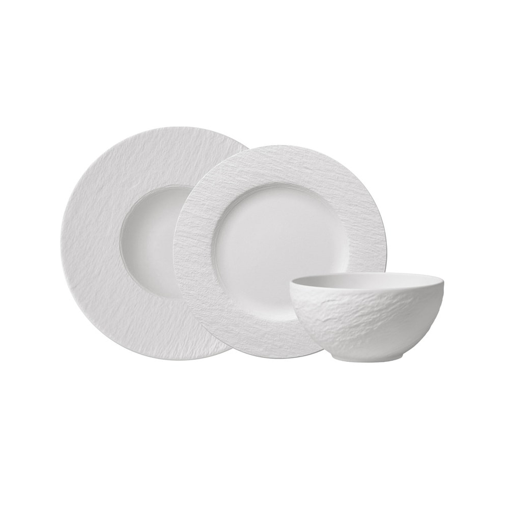 Villeroy & Boch Set Starter 6pc. EC Manufacture Rock blanc service de vaisselle