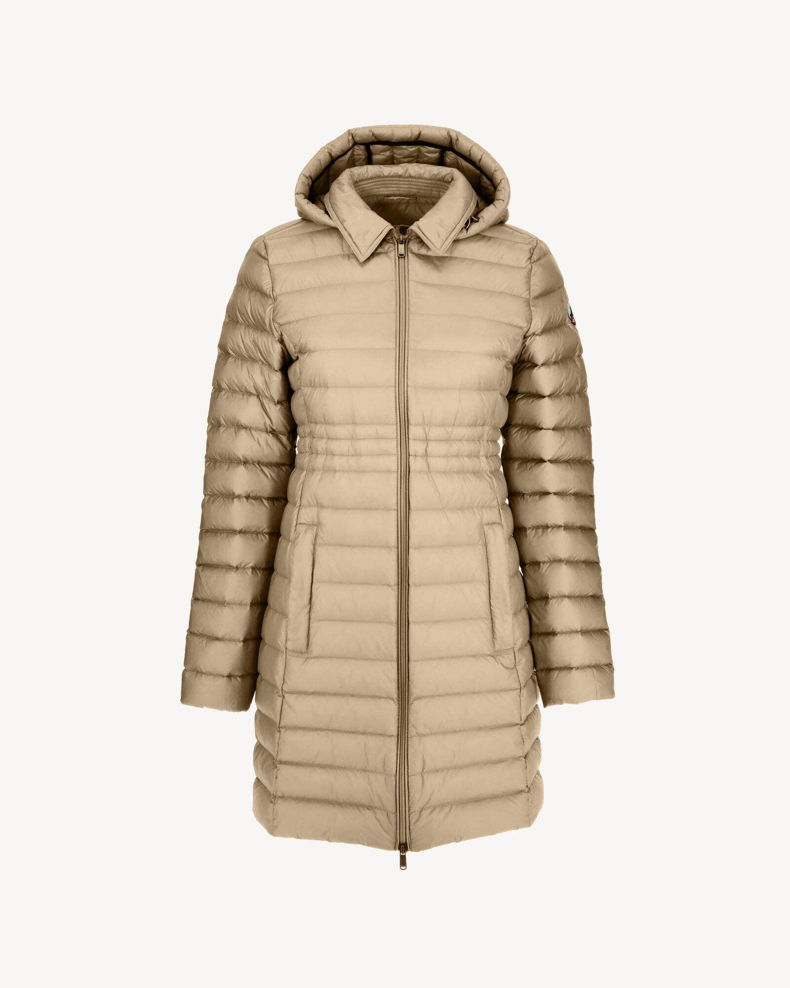 Doudoune longue à capuche Beige Vero 2.0