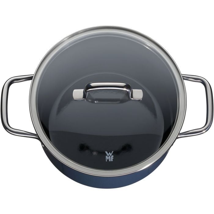 WMF Fusiontec Essential Kochtopf mit Deckel, 20cm Blueberry