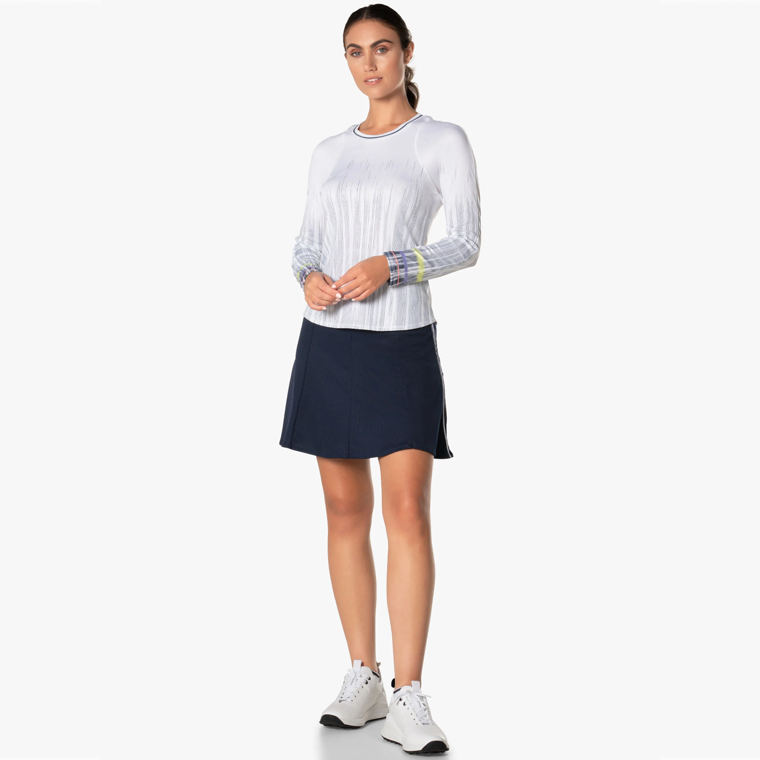 Between The Lines Longsleeve Damen - Weiß