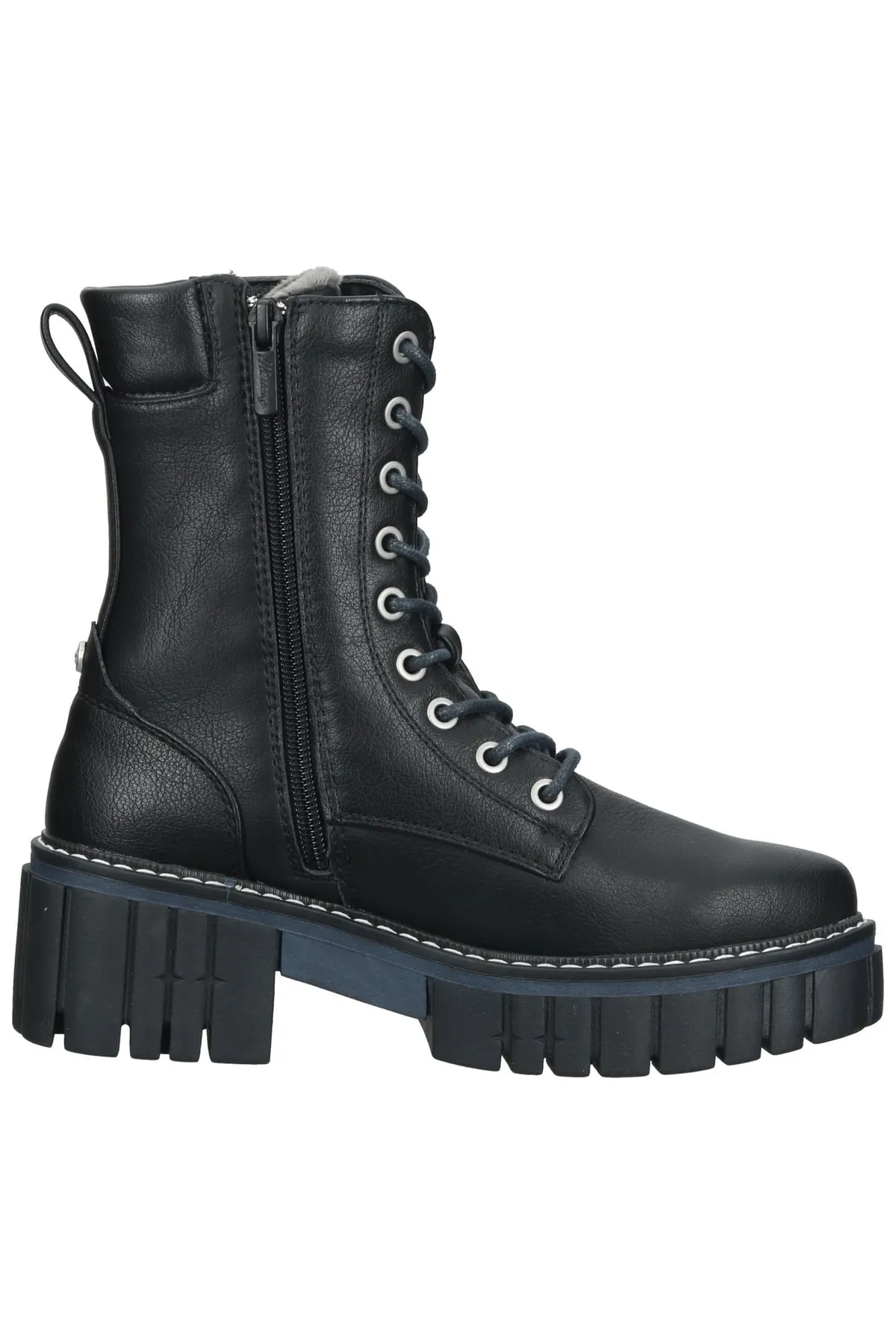 Mustang  Stiefelette - Schwarz - Blockabsatz