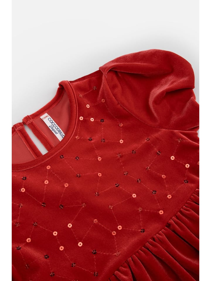 Coccodrillo Stoffkleid in rot günstig kaufen