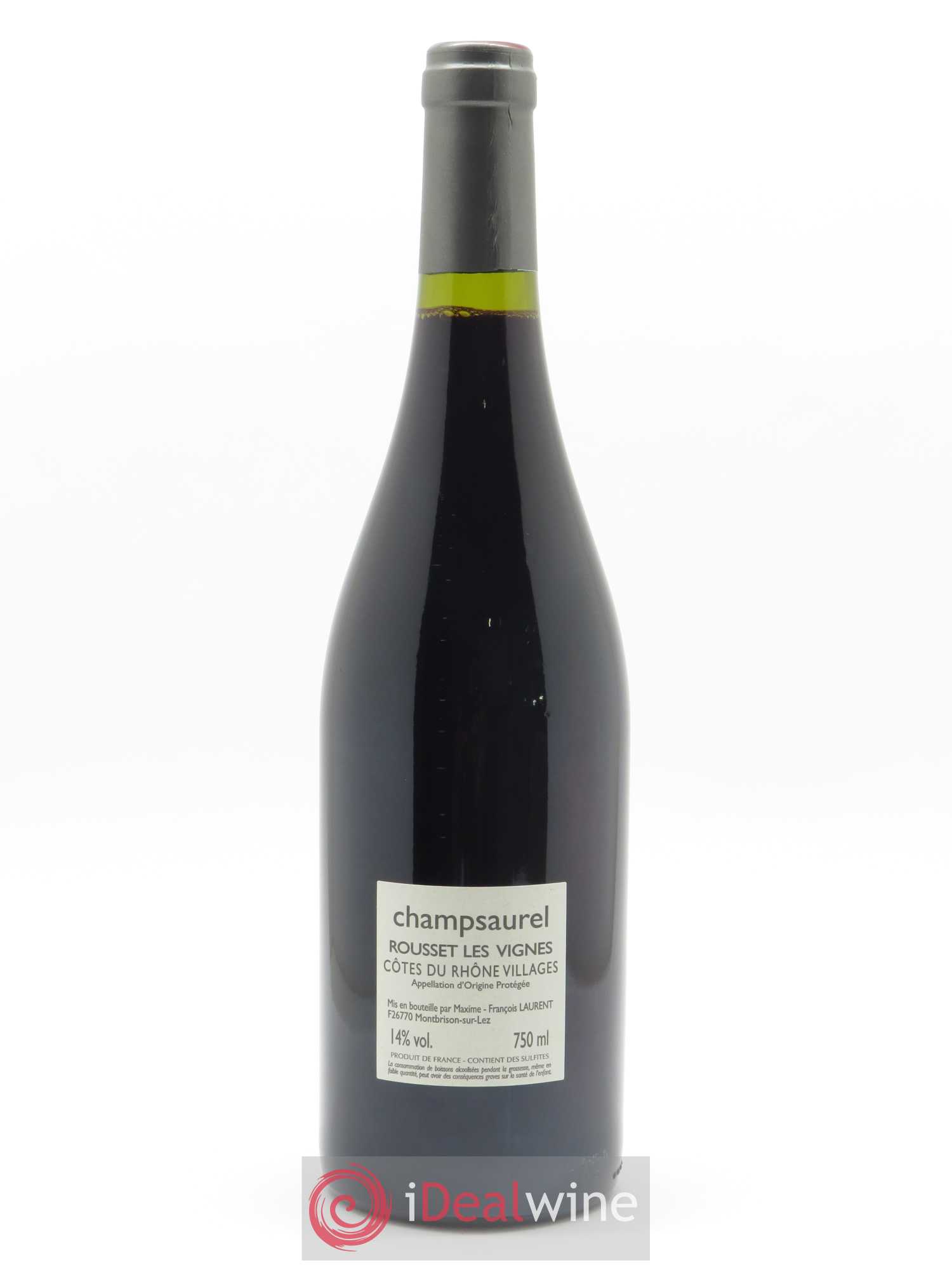 Côtes du Rhône Champsaurel Maxime-François Laurent (Gramenon)  2019 - Lot de 1 Bouteille