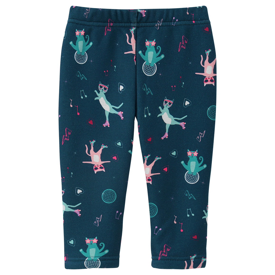 Baby Thermo-Leggings mit Katzen-Print
