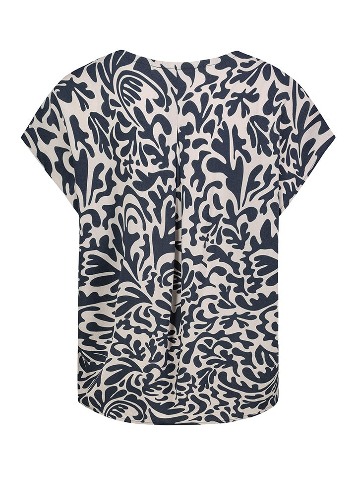 Sublevel Bluse in Dunkelblau/ Weiß günstig kaufen