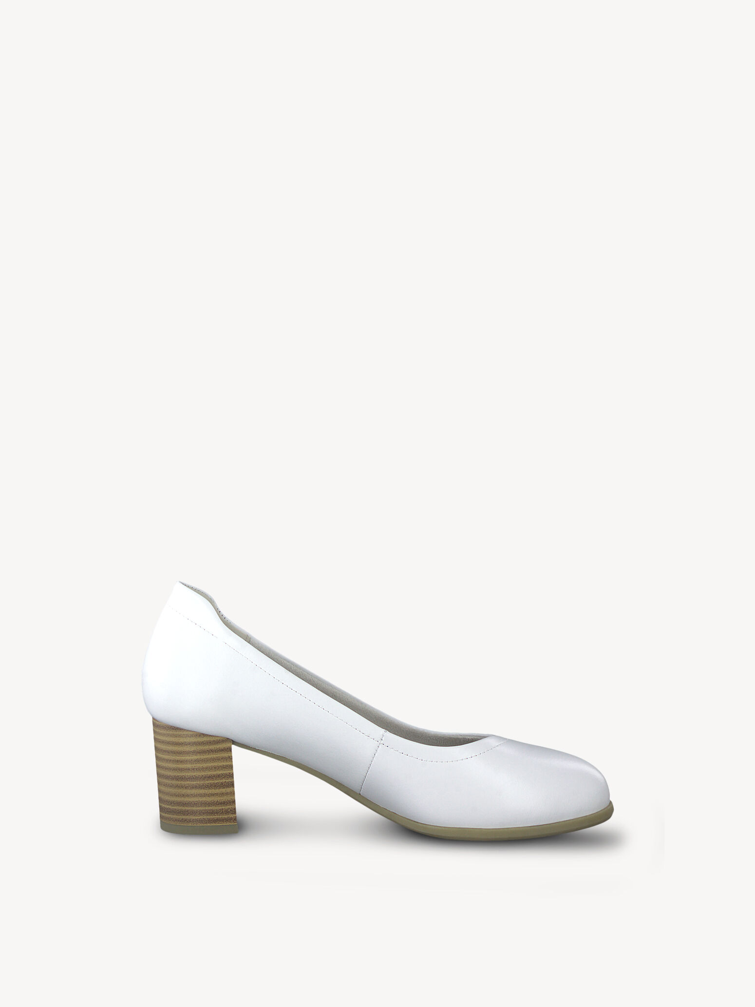 Escarpin en cuir - blanc