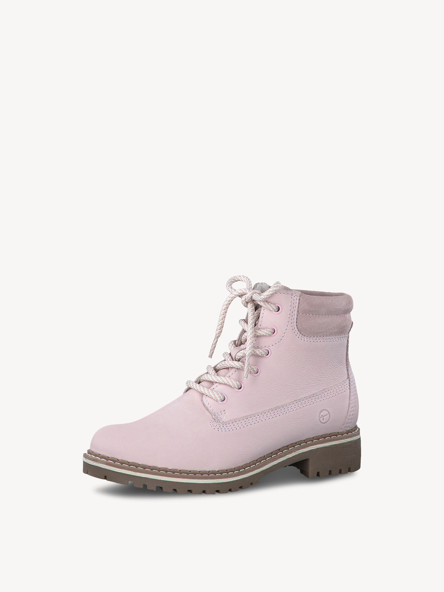 Bottine en cuir - rose