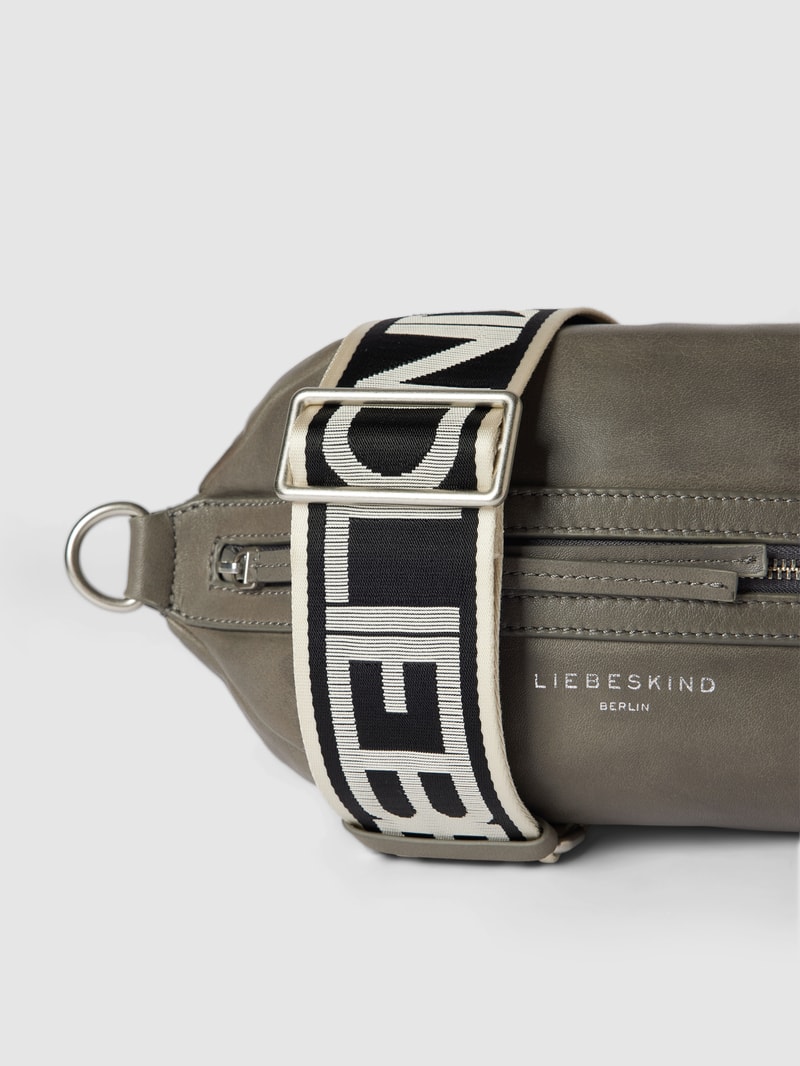 Bauchtasche aus Leder Modell 'Scarlet' in dunkelgrau
