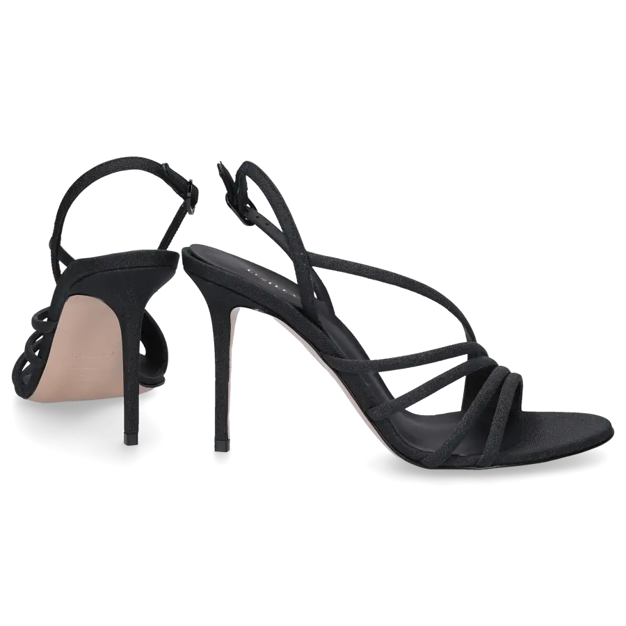 Le Silla - Sandalen SCARLET 85 Textil - schwarz