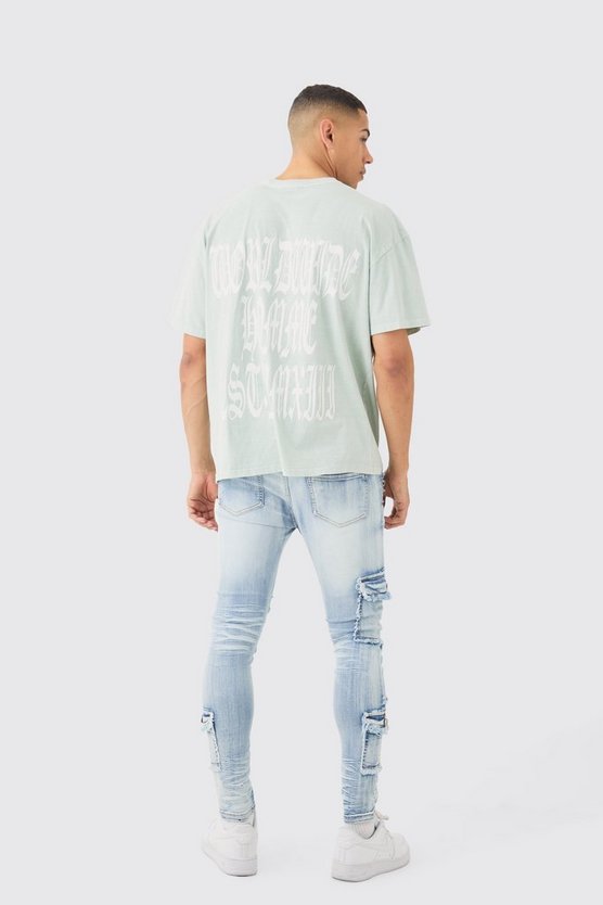 Super Skinny Stretch Jeans mit Taschen