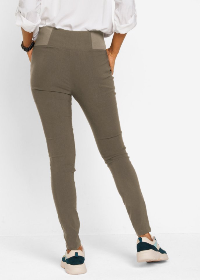 Bengalin-Treggings mit extra breitem High-Waist-Bequembund, knöchellang