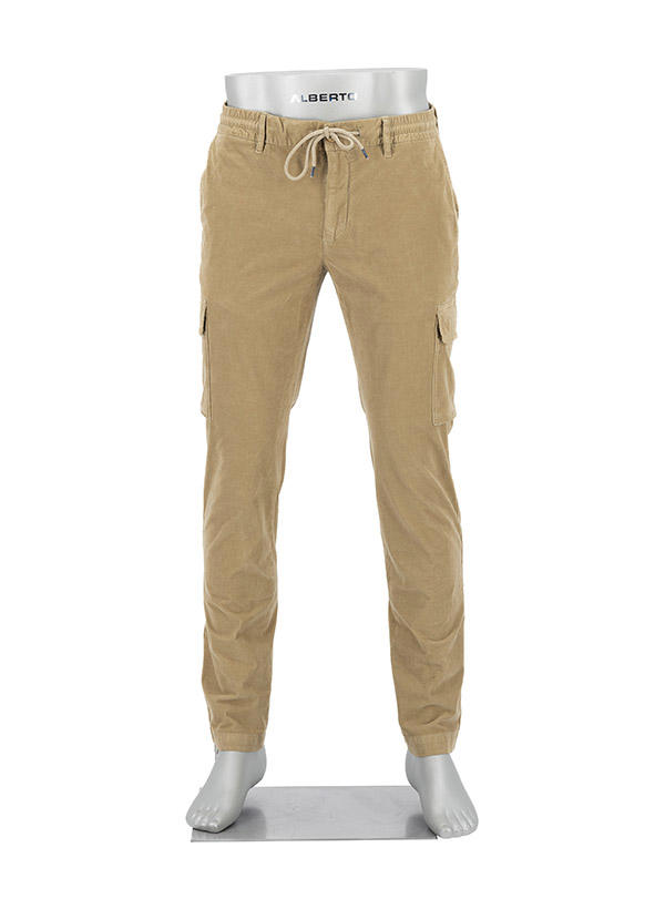 Alberto, Cargohose John, Slim Fit, Cord, sand