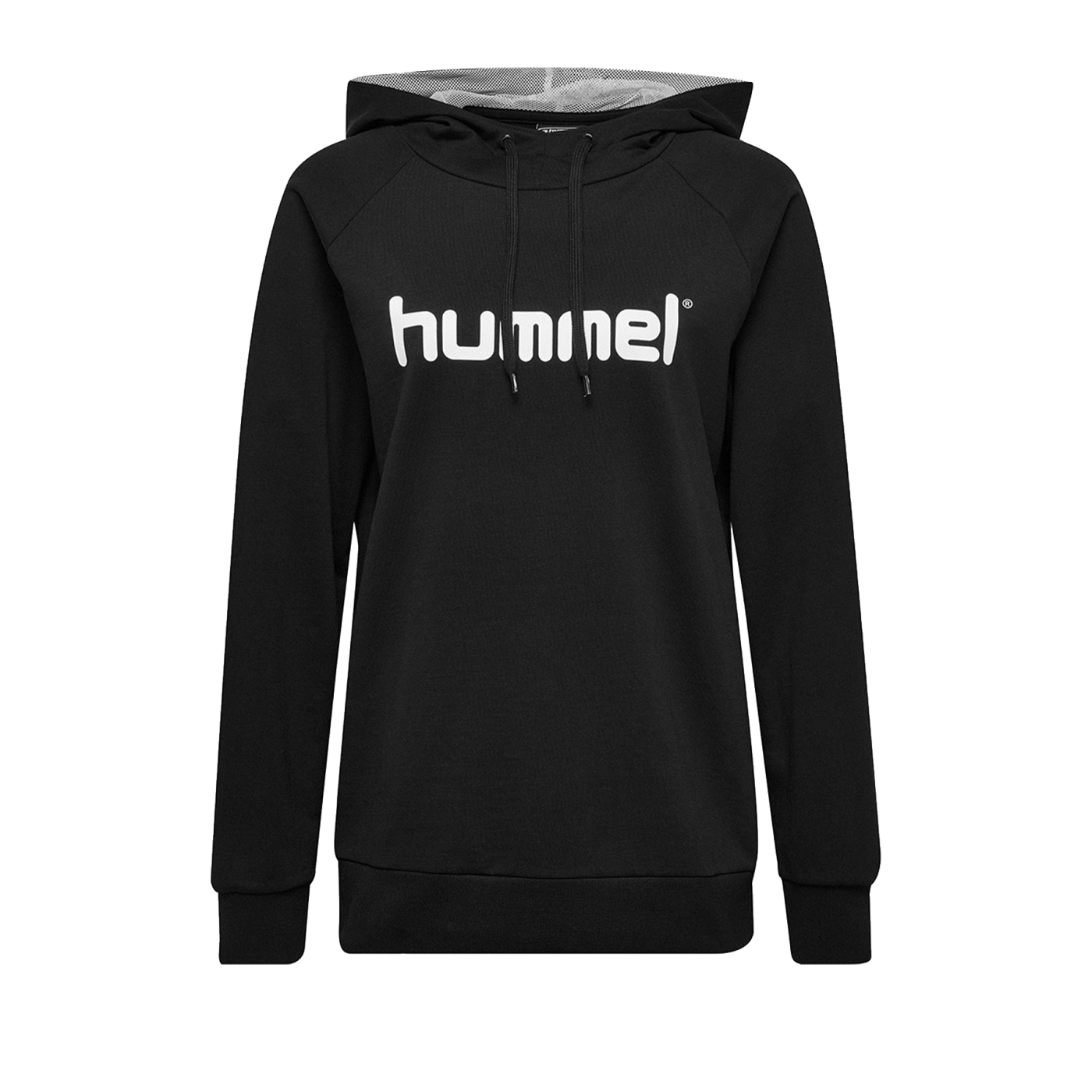Hummel Cotton Logo Hoody Damen Schwarz F2001