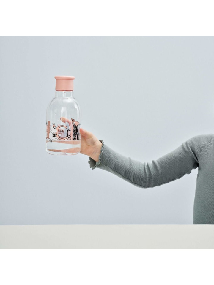RIG-TIG Trinkflasche Moomin ABC in Rosa | Transparent günstig kaufen onesize
