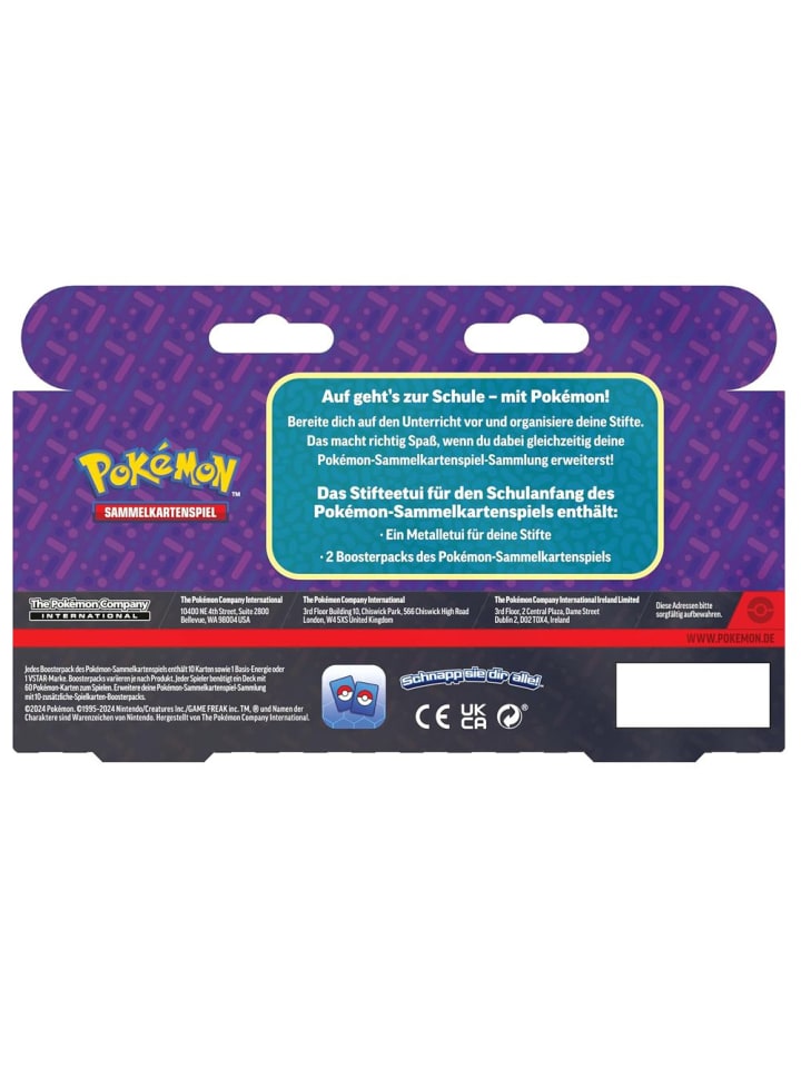 Pokémon Metall Stifte-Etui Glurak & 2 Booster-Packs | Pokemon Karten deutsch günstig kaufen onesize