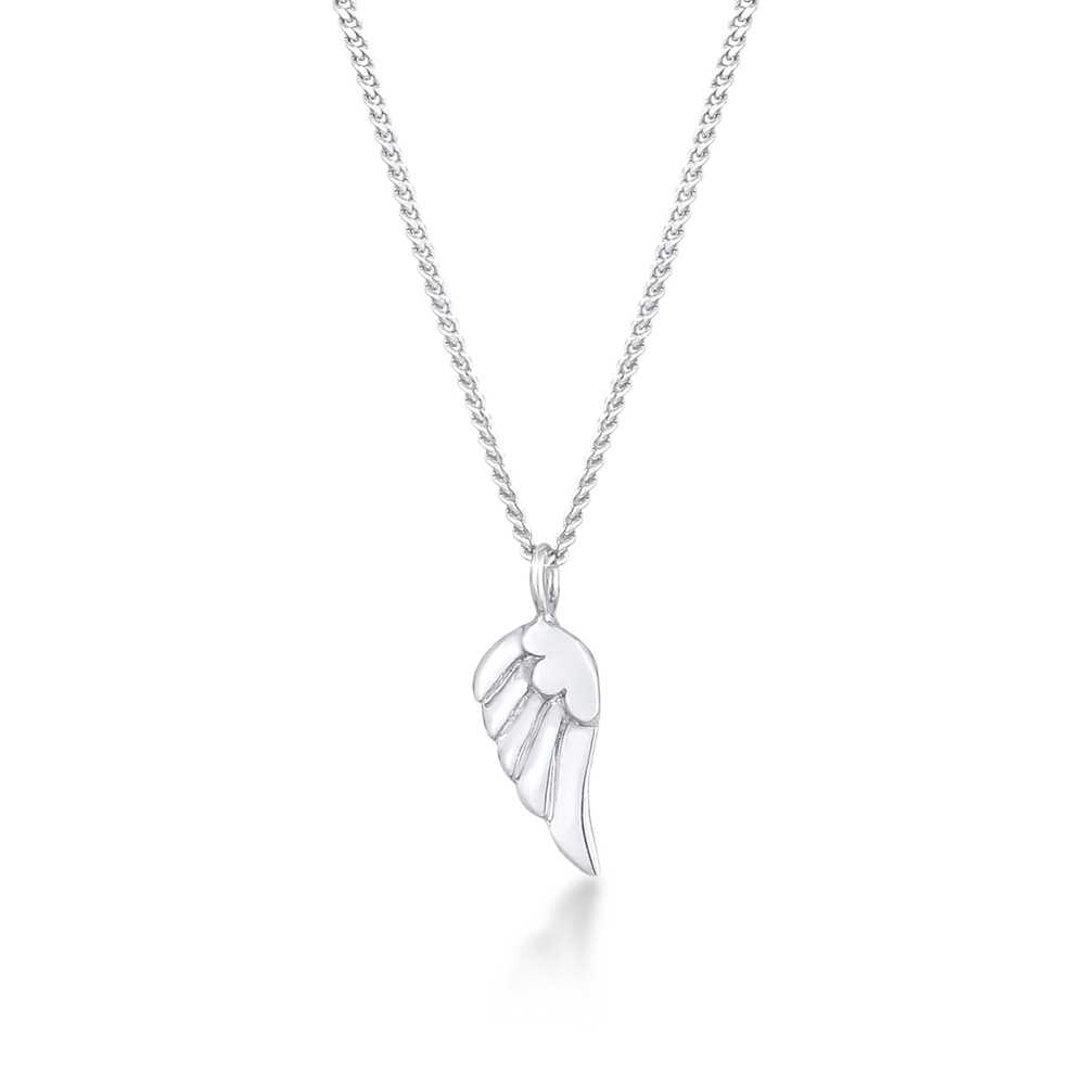 Elli Elli Collier Ailes Pendentif Ange Foi Réligion Collier Enfants - (925/1000) Argen collier