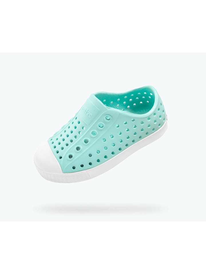 Native Slipper in Türkis/ Weiß günstig kaufen