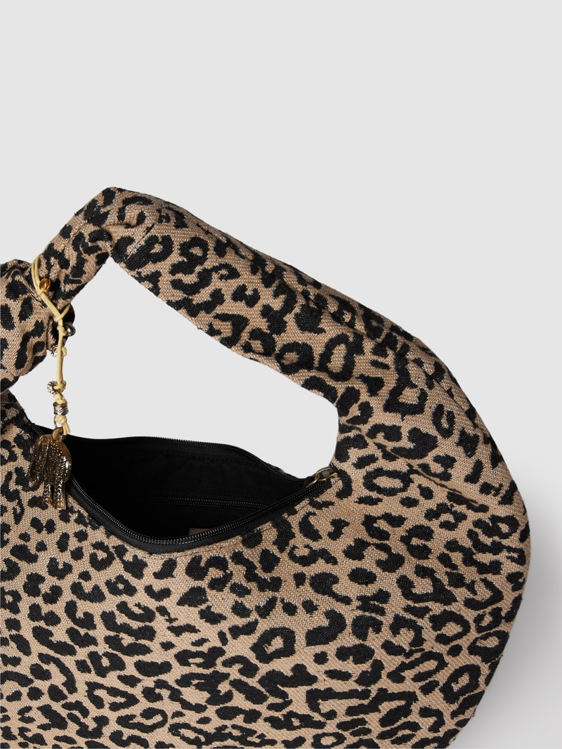 Handtasche mit Allover-Muster in sand