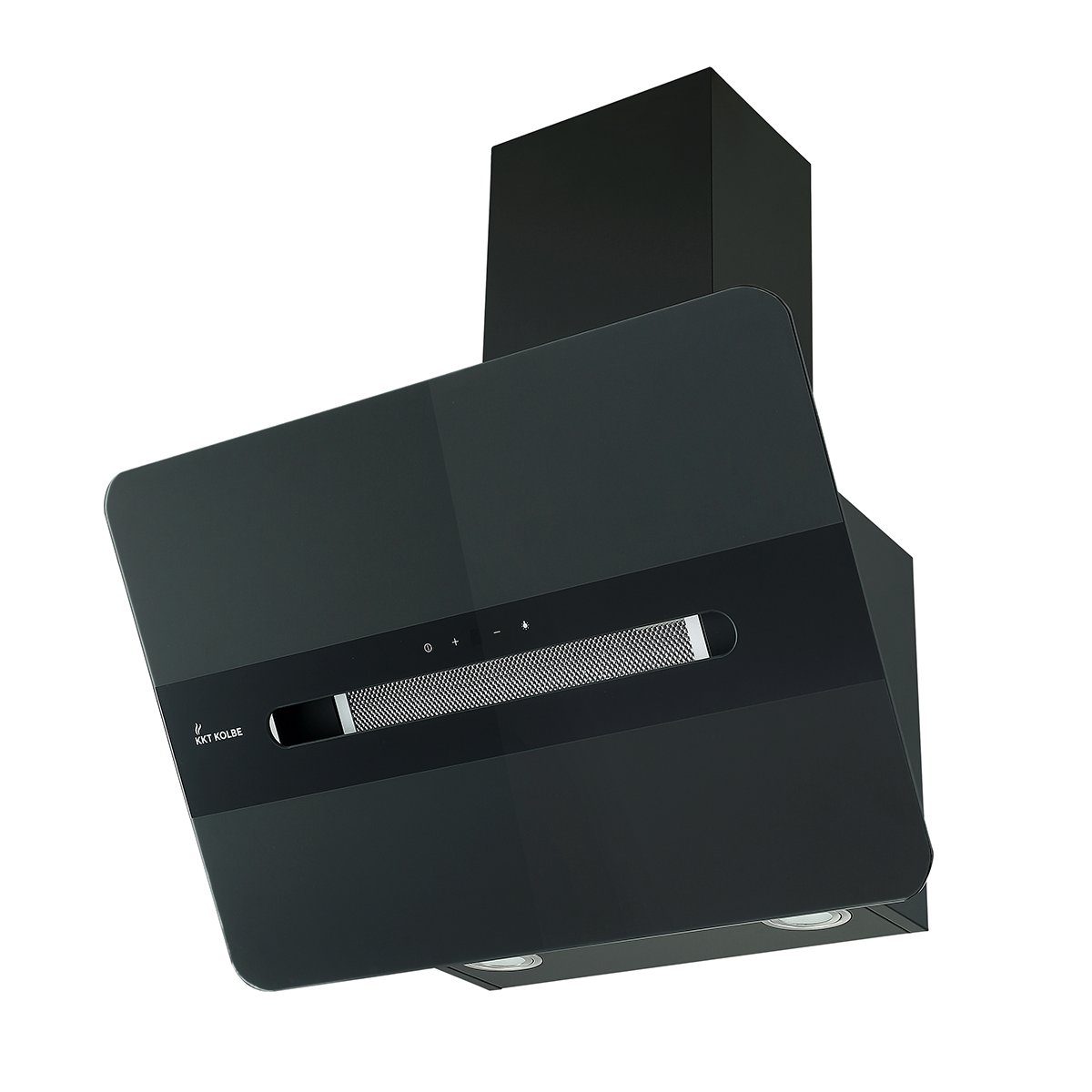 KKT KOLBE Wandhaube Dunstabzugshaube 60cm ORION6109S, 60cm / Edelstahl / schwarzes Glas / 9 Stufen / LED & Sensortasten