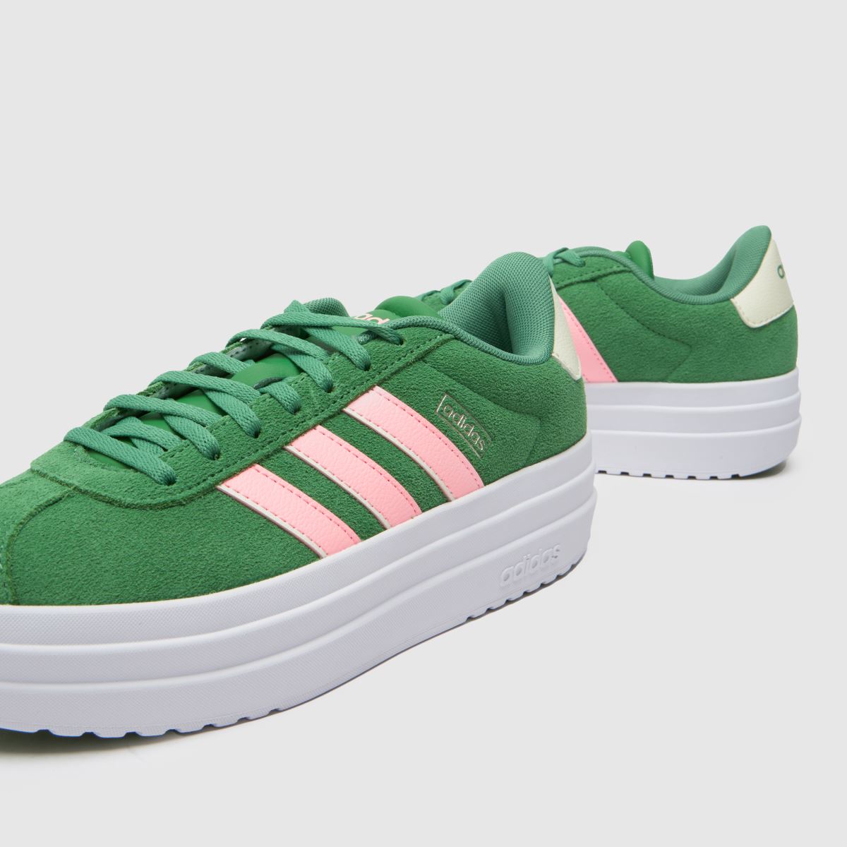 adidas vl court bold träningsskor i grönt och flerfärgat