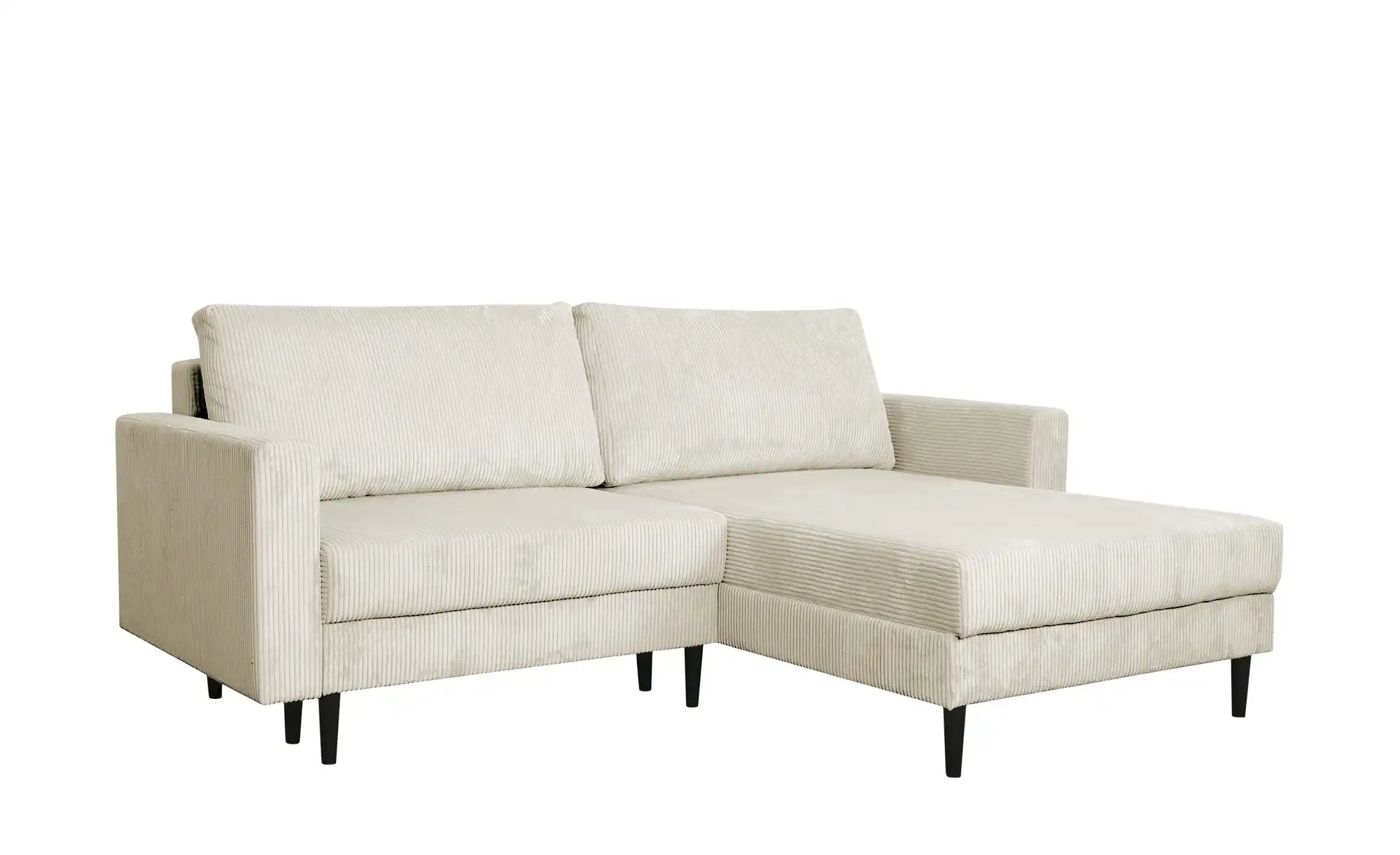 Primo Ecksofa trendiger Cordstoff Livorno