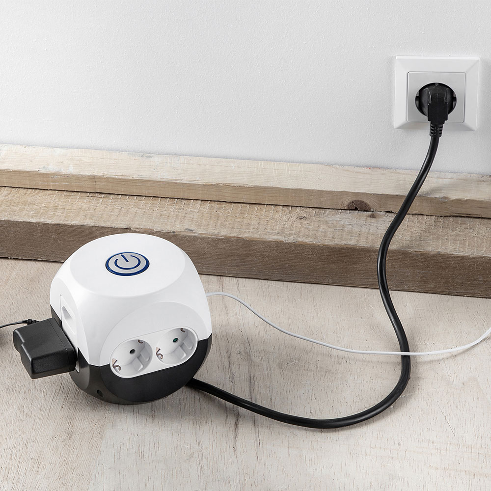 Powertec Electric 6-fach Steckdosenwürfel