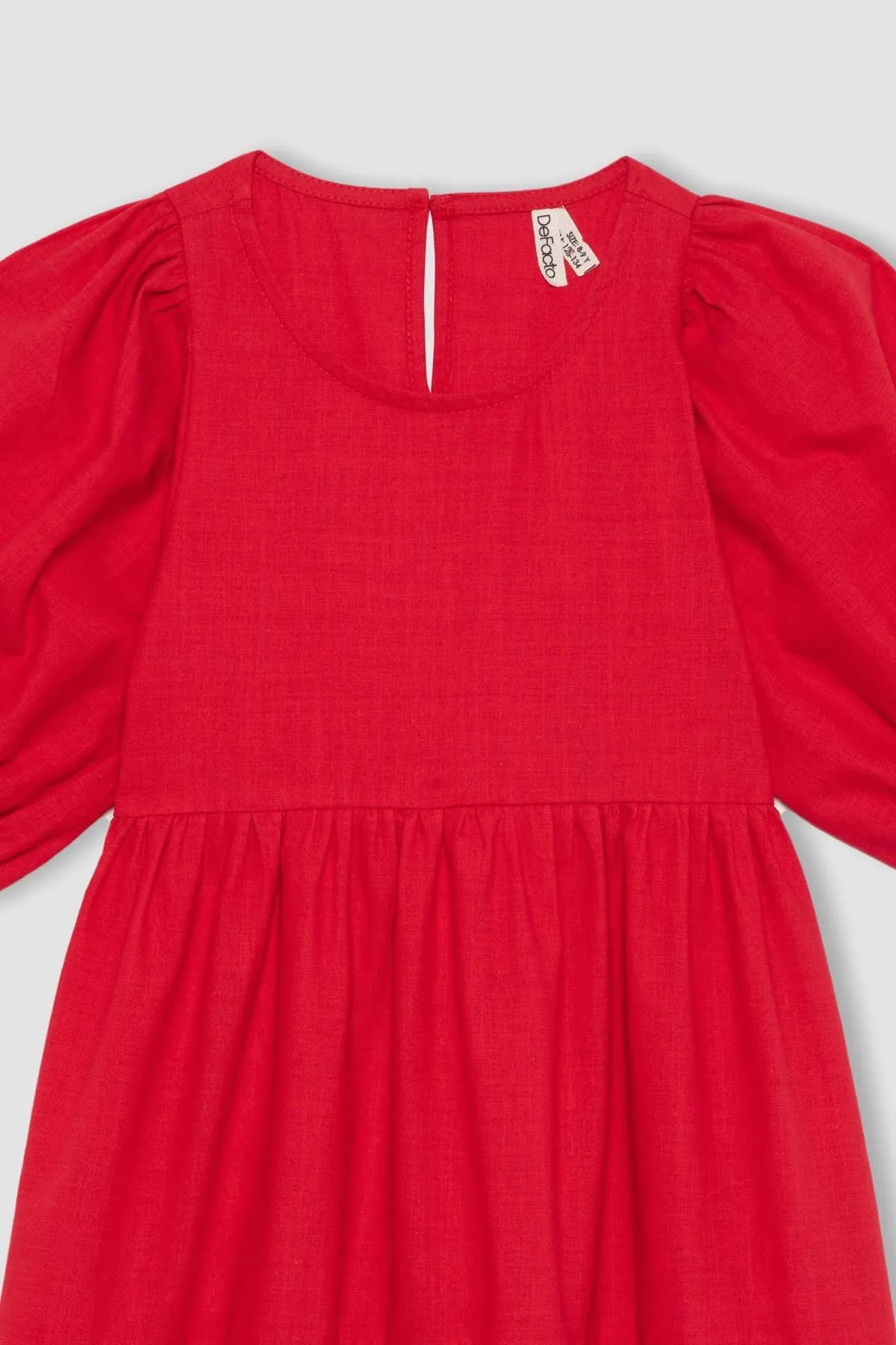 DeFacto  Kurzärmliges rotes Kleid für Mädchen B6927a824sm
