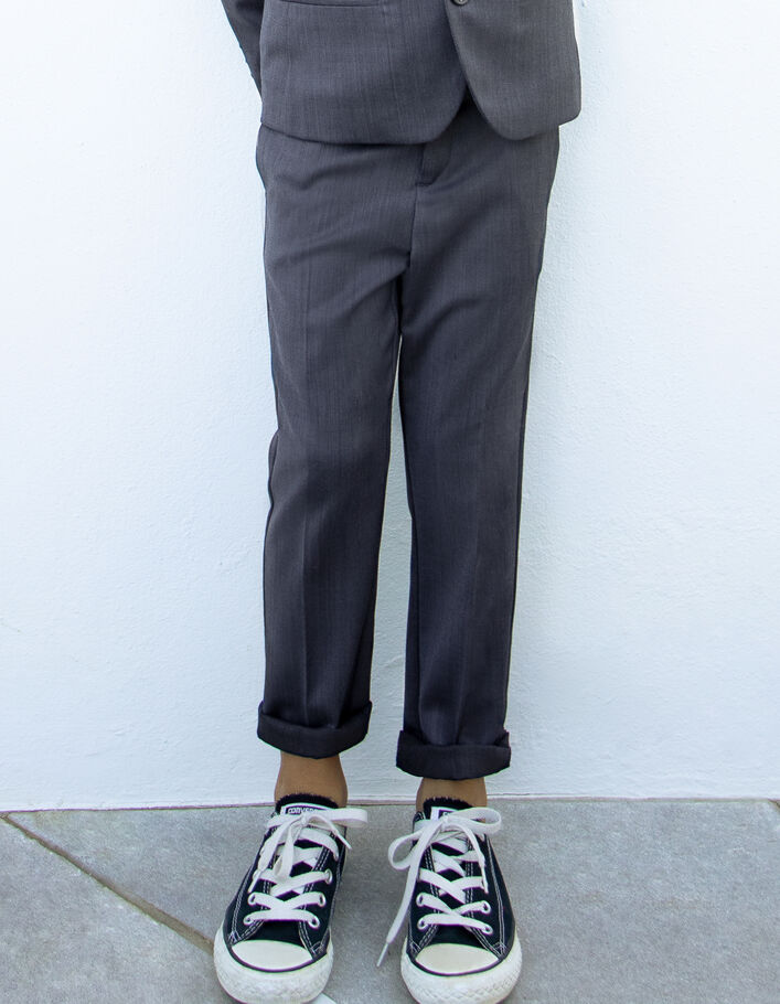 Pantalon de costume marine faux-uni garçon