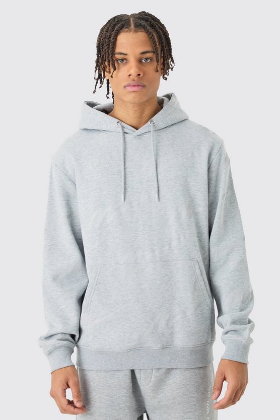 Man Signature Hoodie mit Print