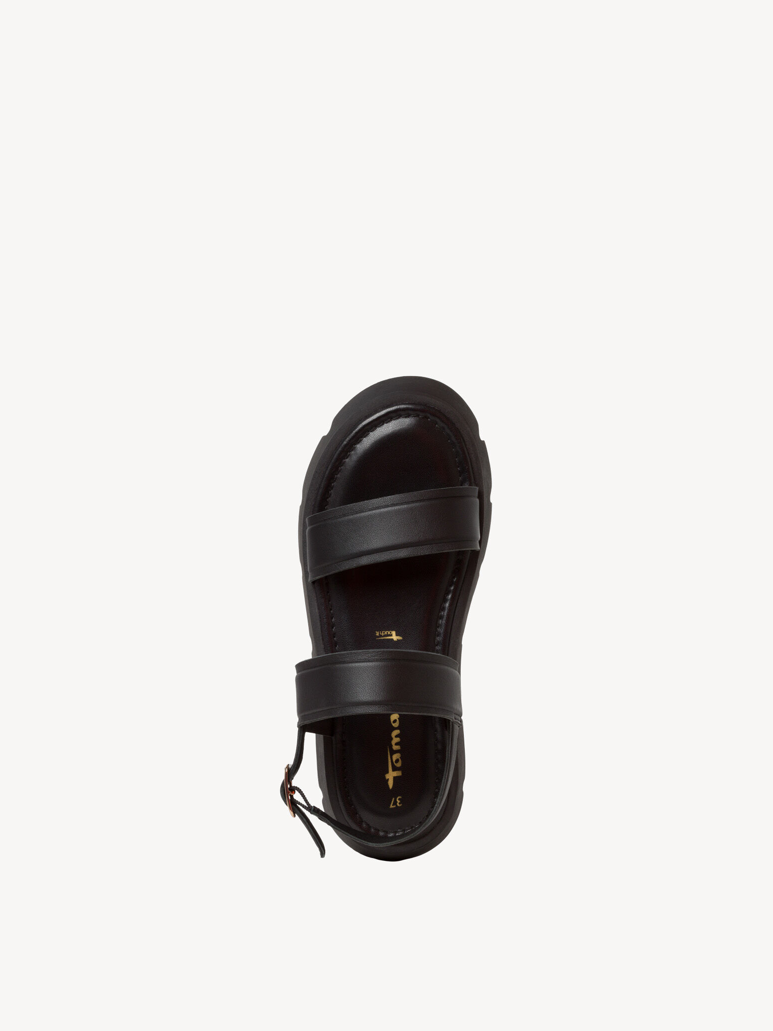 Sandale en cuir - noir