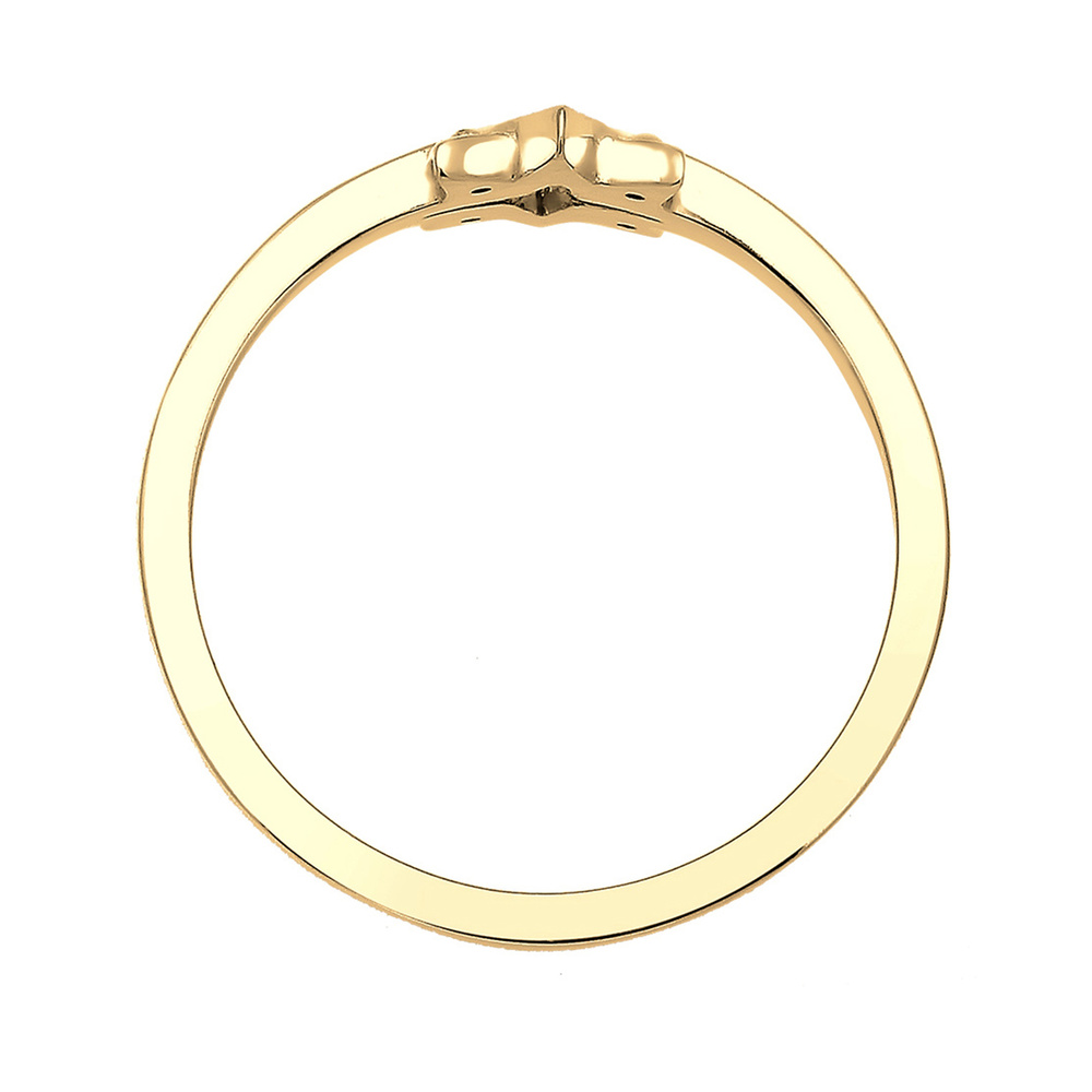 Elli Elli Bague Femme Motif de l'Étoile Ludique avec des Cristaux en Argent Sterling 9 Bague