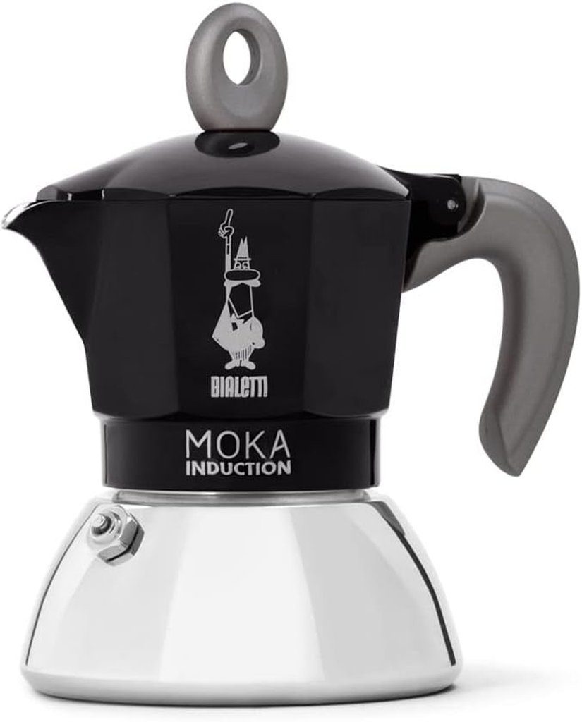 BIALETTI Espressokocher BIALETTI Mokka- Espressokocher New Moka Induktion schwarz für 2