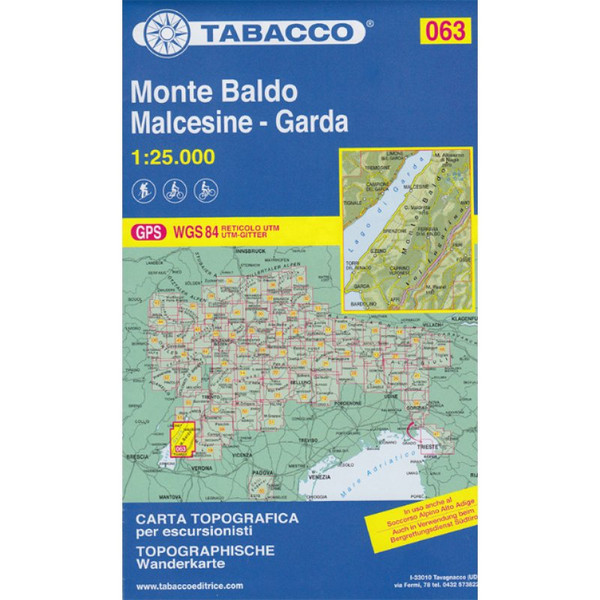 MONTE BALDO 1:25 000 - Wanderkarte