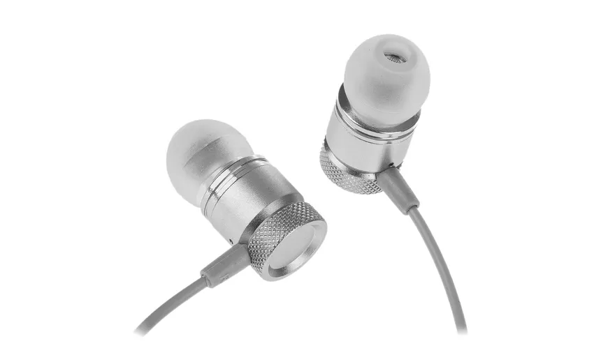 FUN Stereo Headphone Premium Silver mit 3.5mm Klinkenanschluss